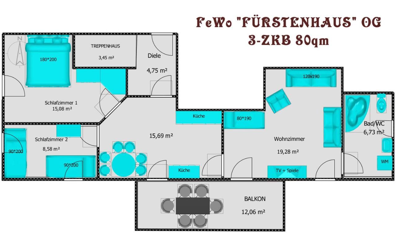 "Fuerstenhaus" Og Hofgeismar-Zentrum! Exteriör bild